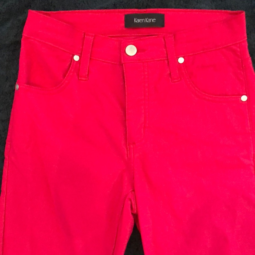 🌷Karen Kane Pop of color High-waist classic jean style stretch Jeggings